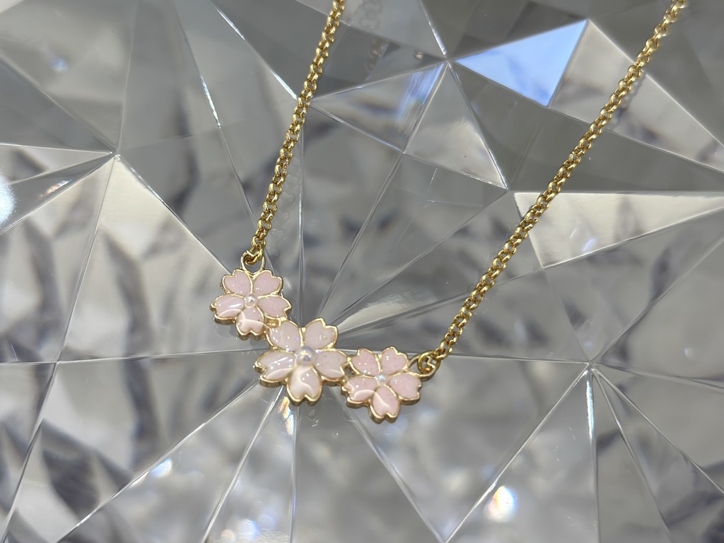 桜のネックレス〜pastel pink〜