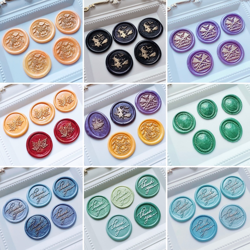 魔女の箒のシーリングワックススタンプセット