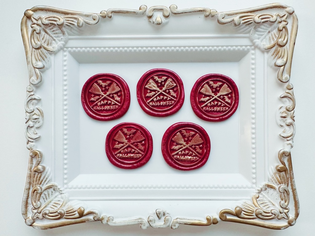 魔女の箒のシーリングワックススタンプセット