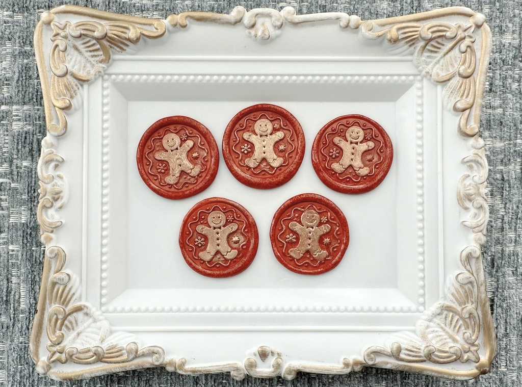 ジンジャークッキーのシーリングスタンプ