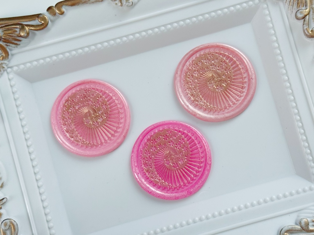 桜カラーの和傘シーリングスタンプセット