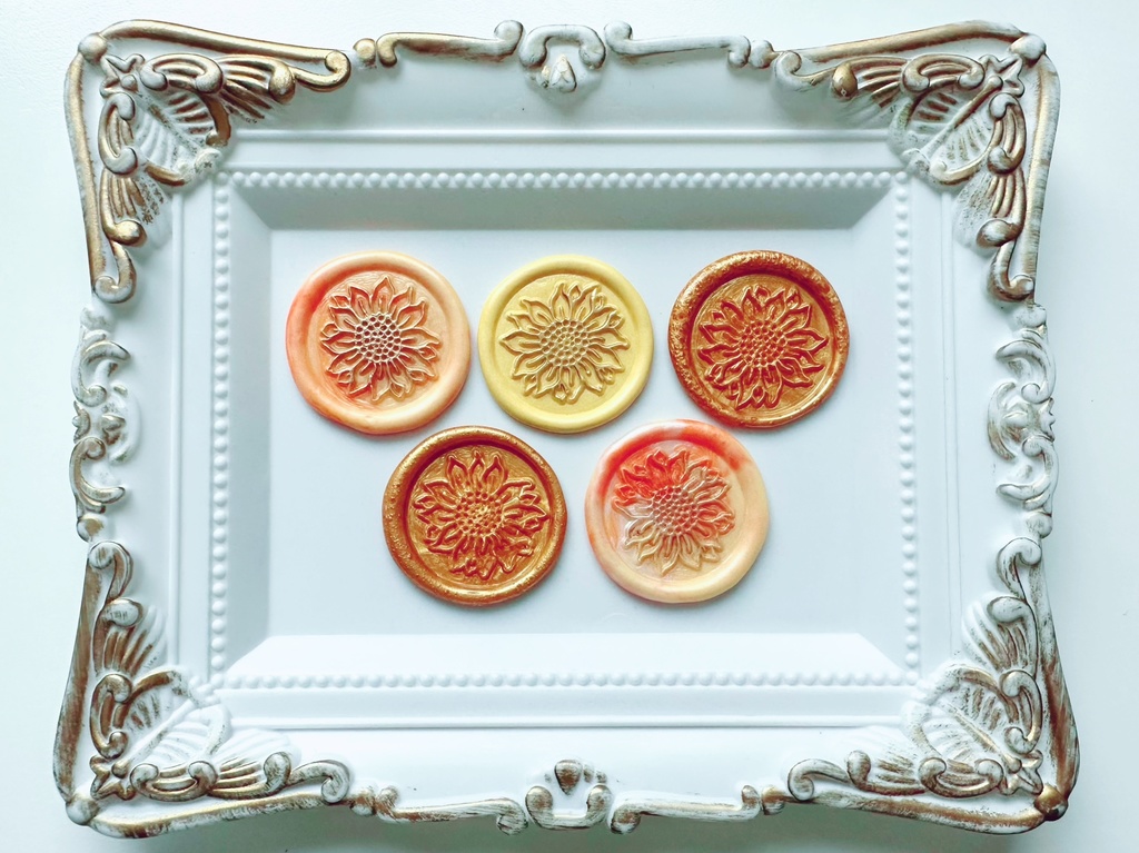 ひまわりのシーリングスタンプセット〜MIX①〜