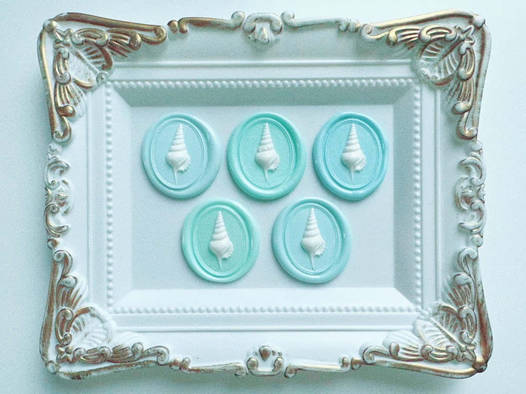 巻き貝のシーリングスタンプセット〜ミックス〜