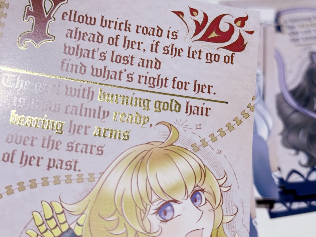 チームRWBY 装飾写本風ポストカードセット