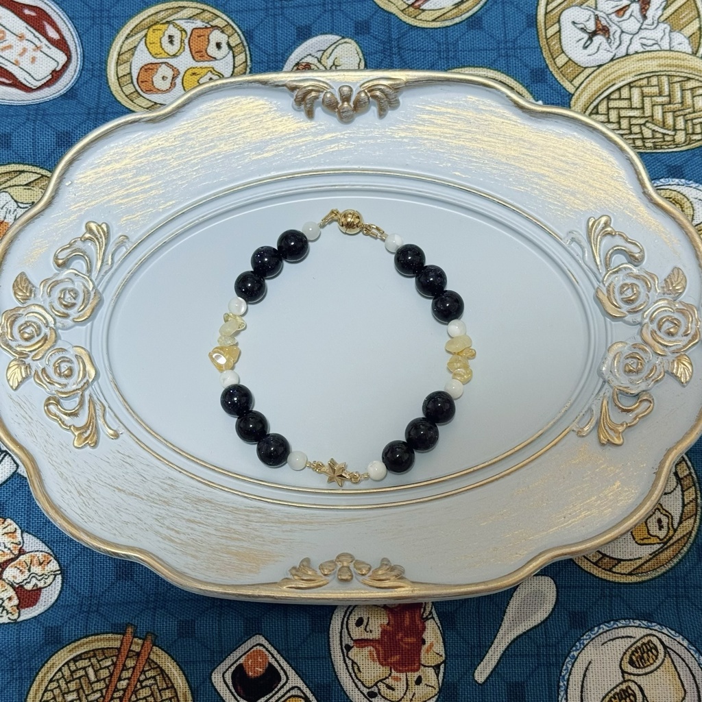 アステシアモチーフのストーンブレスレット（ひとつ星）