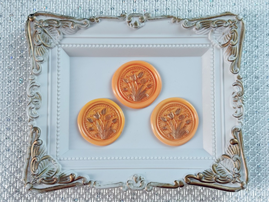 チューリップのシーリングスタンプ〜orange〜