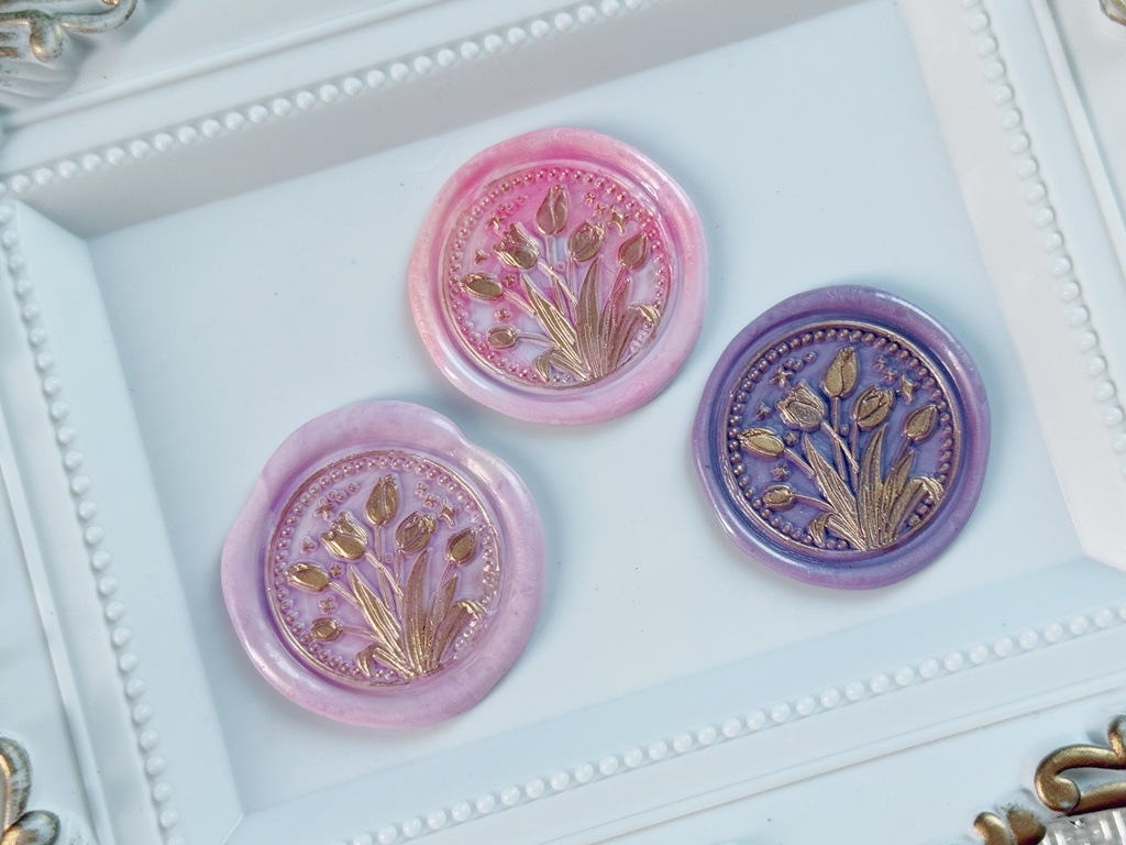 チューリップのシーリングスタンプ〜mix〜