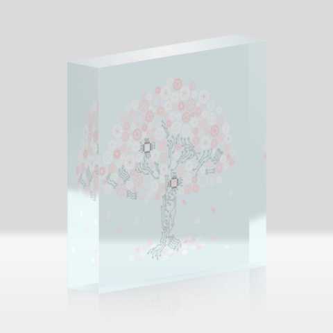 アクリルブロック『開花』