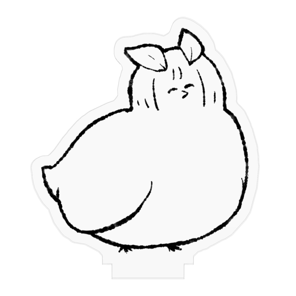 【修正版】シロマドリアクリルスタンド