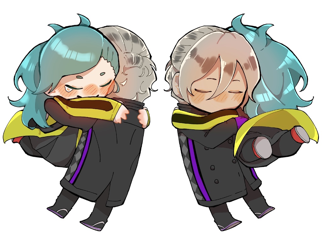 伊達鍵&伊達みずき 両面アクリルキーホルダー