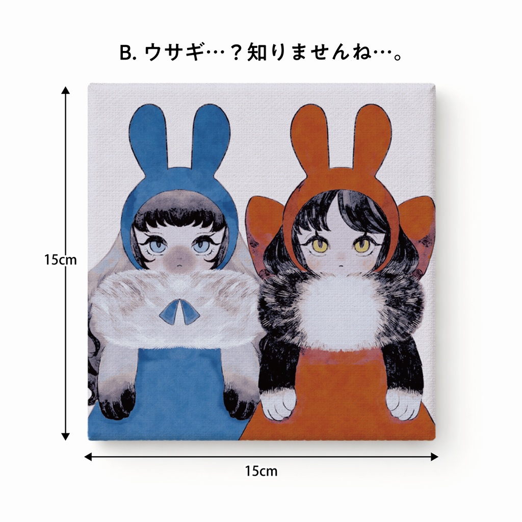 【受注販売】ねこち直筆サイン入りキャンバスプリント4種