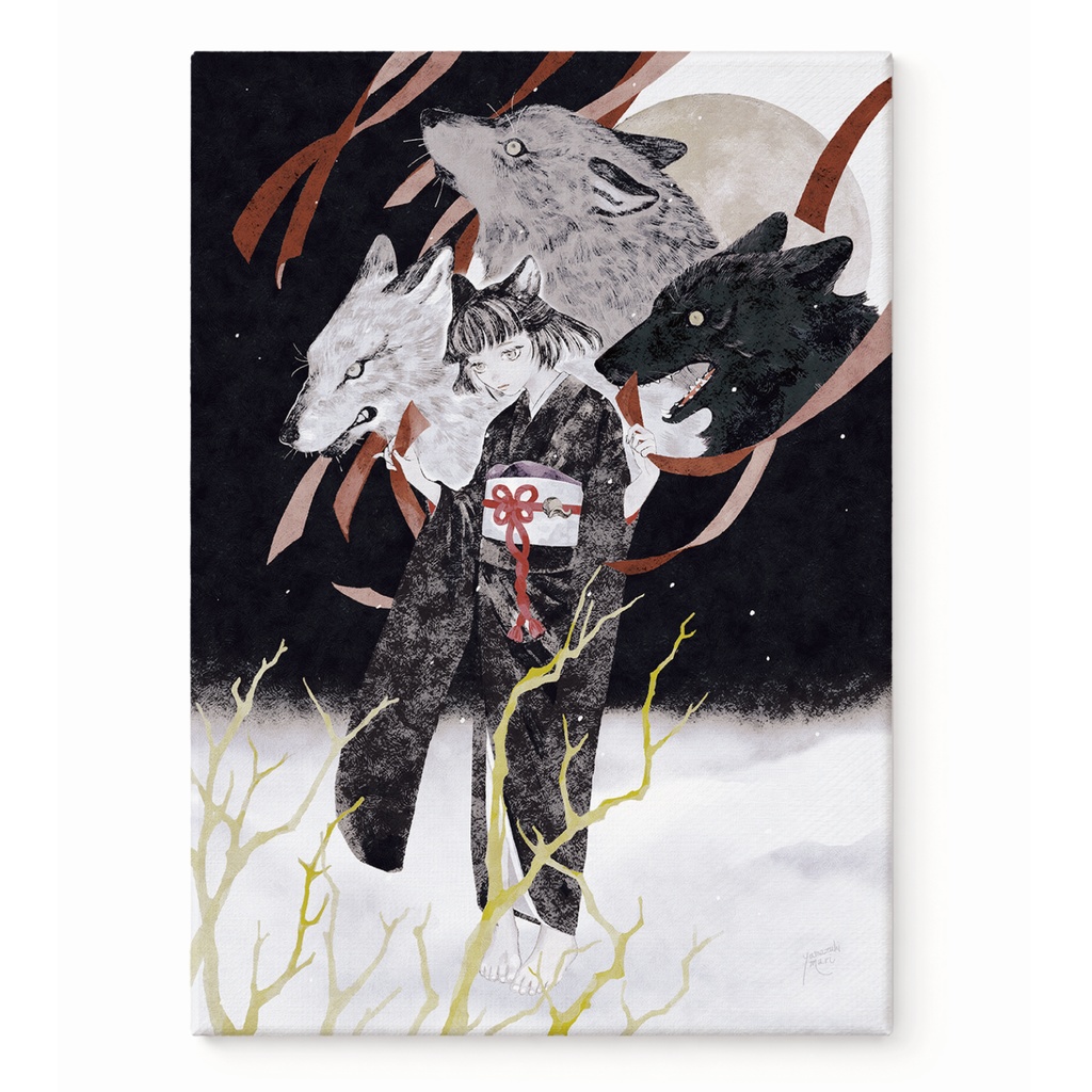 【おいていかないで、連れていって】サイン入りキャンバスプリント