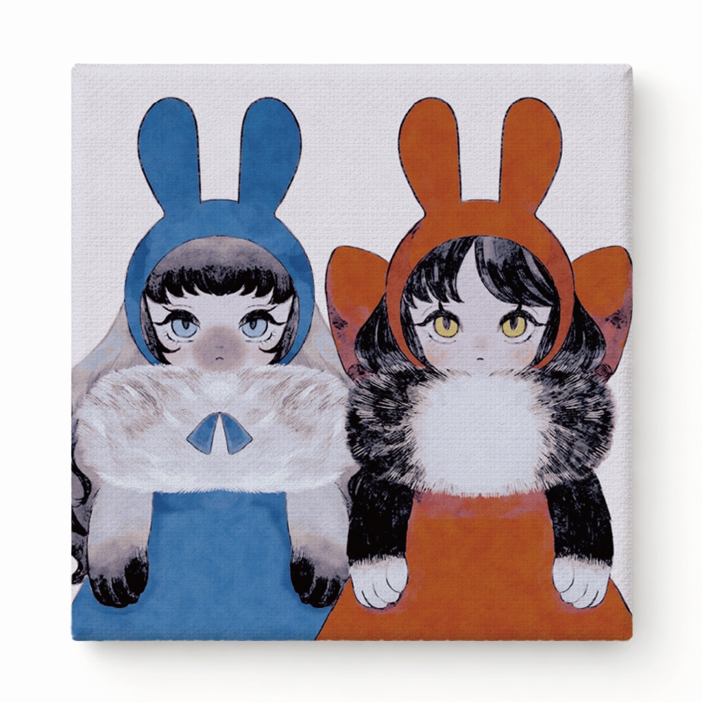【ウサギ…？知りませんね…。】直筆サイン入りキャンバスプリント