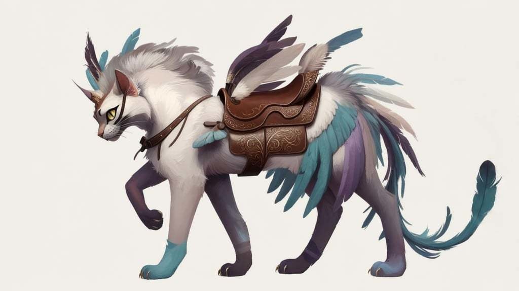 Feathered Feline Steed