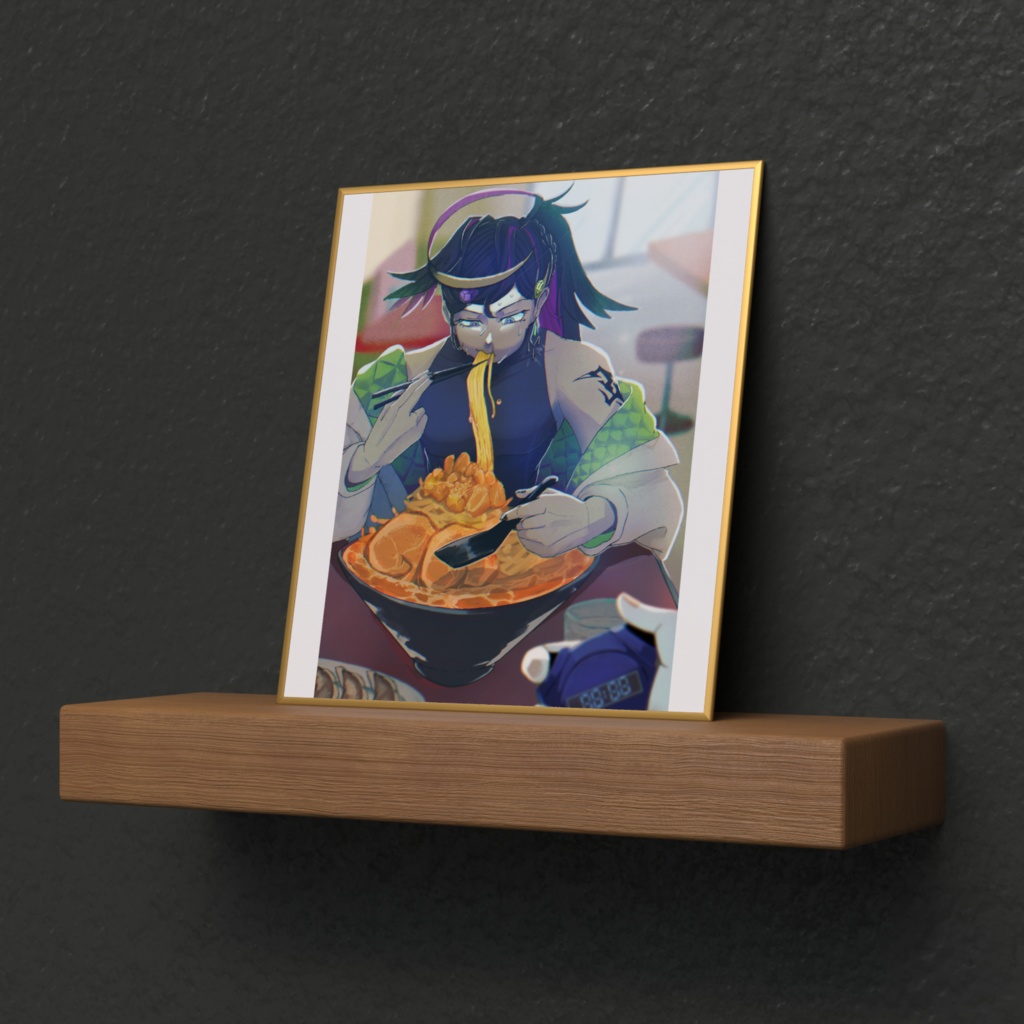 ドカ食いみろく色紙