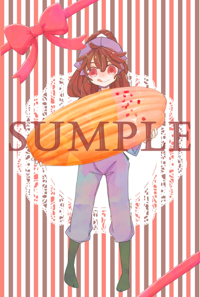 五年生×お菓子 ポストカード