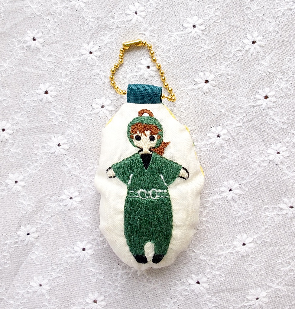 忍たま刺繍キーホルダー(保健・タソガレドキ)