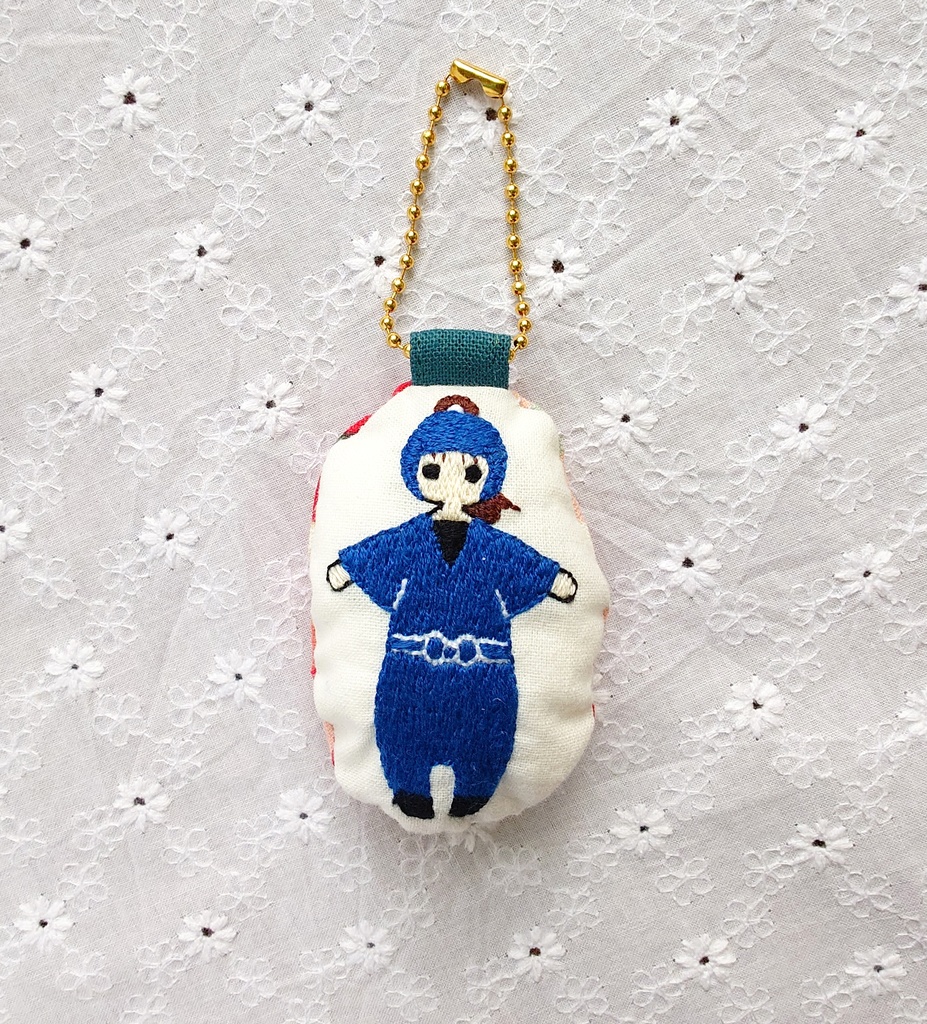 忍たま刺繍キーホルダー(保健・タソガレドキ)