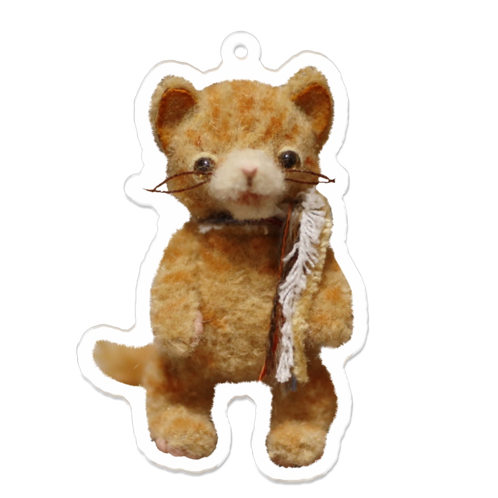 茶トラねこのアクリルキーホルダー