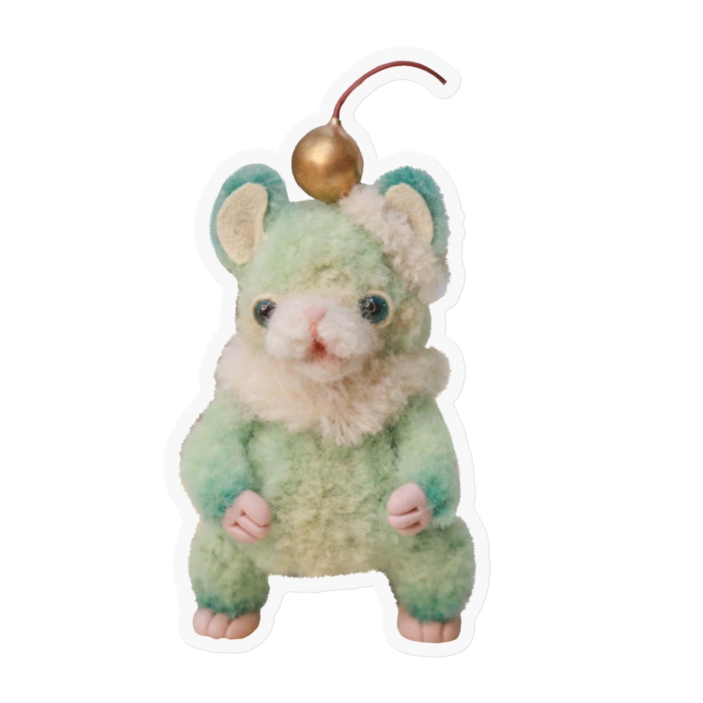 クリームソーダのチンチラステッカー