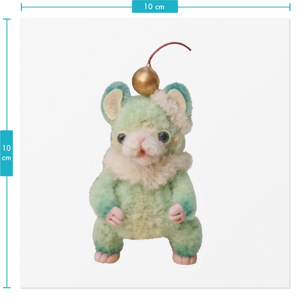 クリームソーダのチンチラステッカー