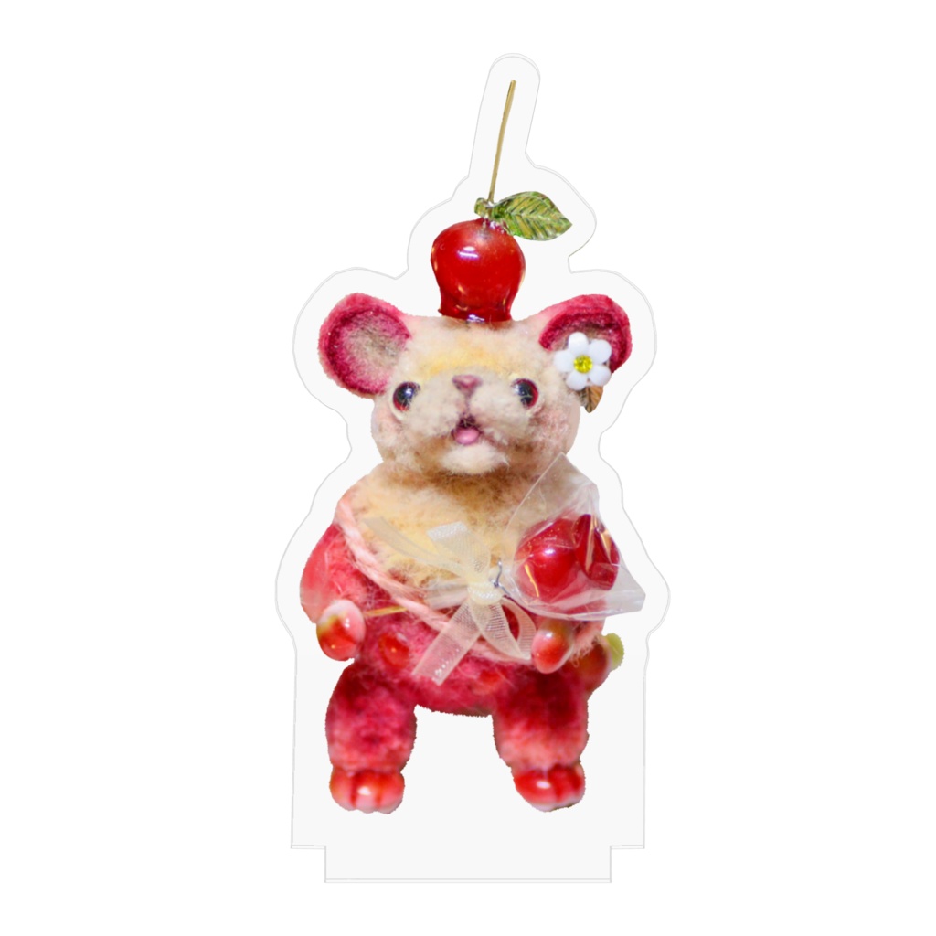 りんご飴のネズミちゃんアクリルフィギュア