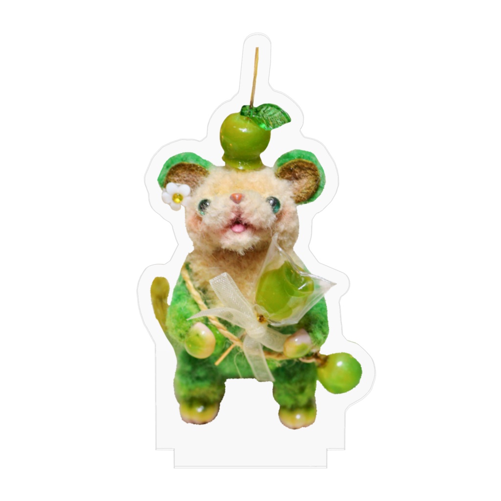 りんご飴のネズミちゃんアクリルフィギュア