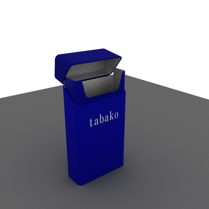 タバコ（ケース）　３Dモデル