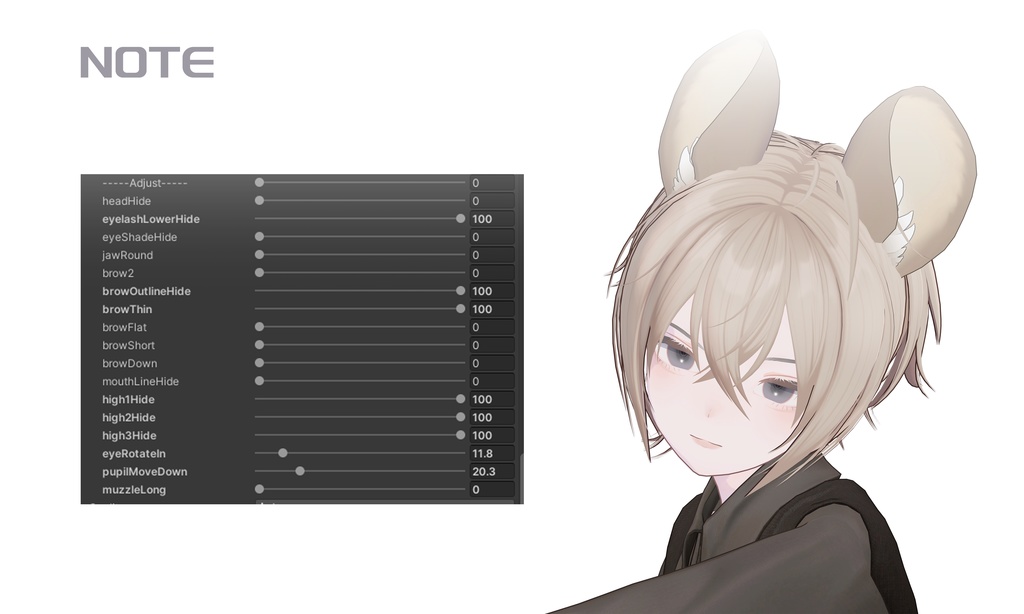 「Lapwing」Eyes&Makeup Texture