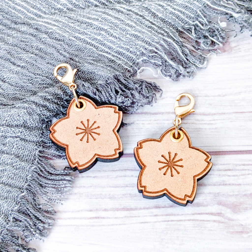 【ぬいのためのお守り】迷子札*さくら【スライド式】