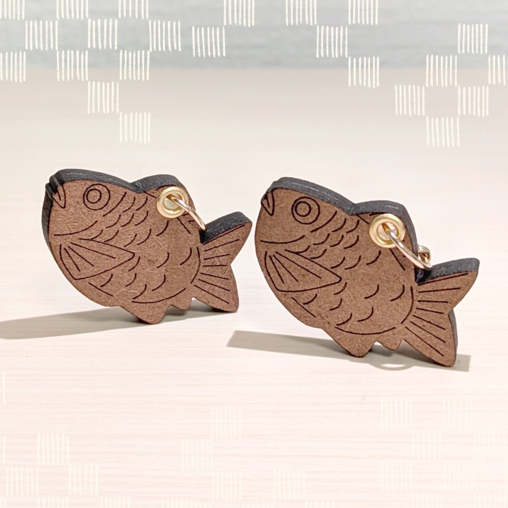 【ぬいのためのお守り】迷子札・たい焼き