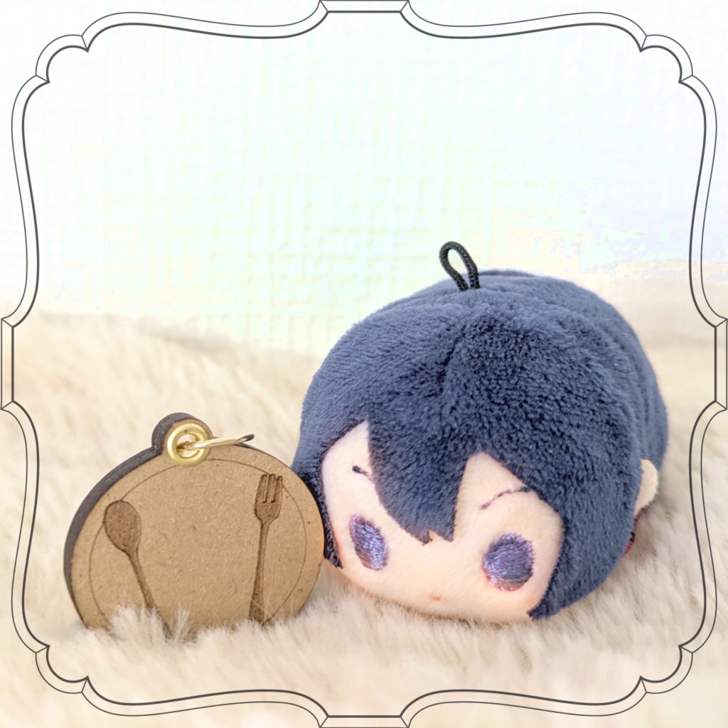 ぬいのためのお守り・迷子札(お皿とカトラリー)