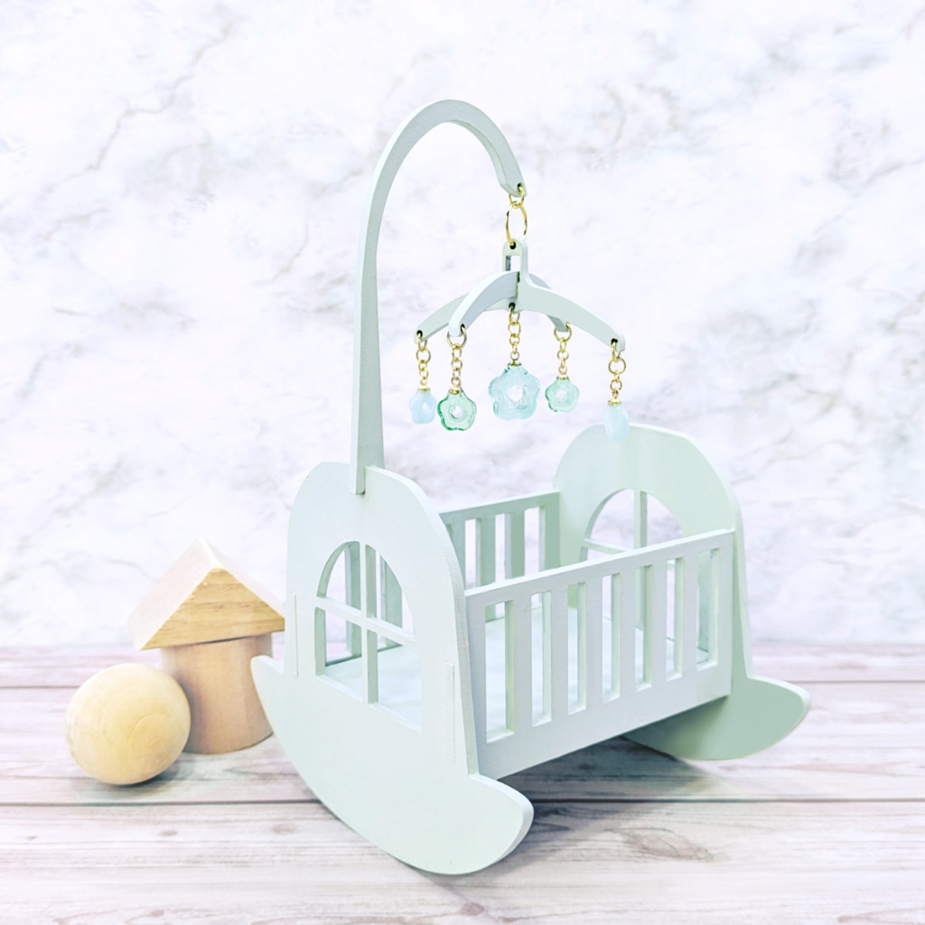 7cmまでのぬい用*ころんとパステルゆりかご