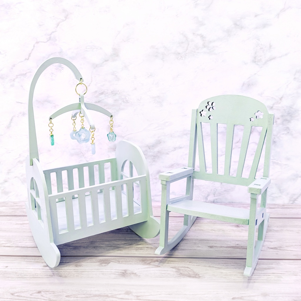 7cmまでのぬい用*ころんとパステルゆりかご