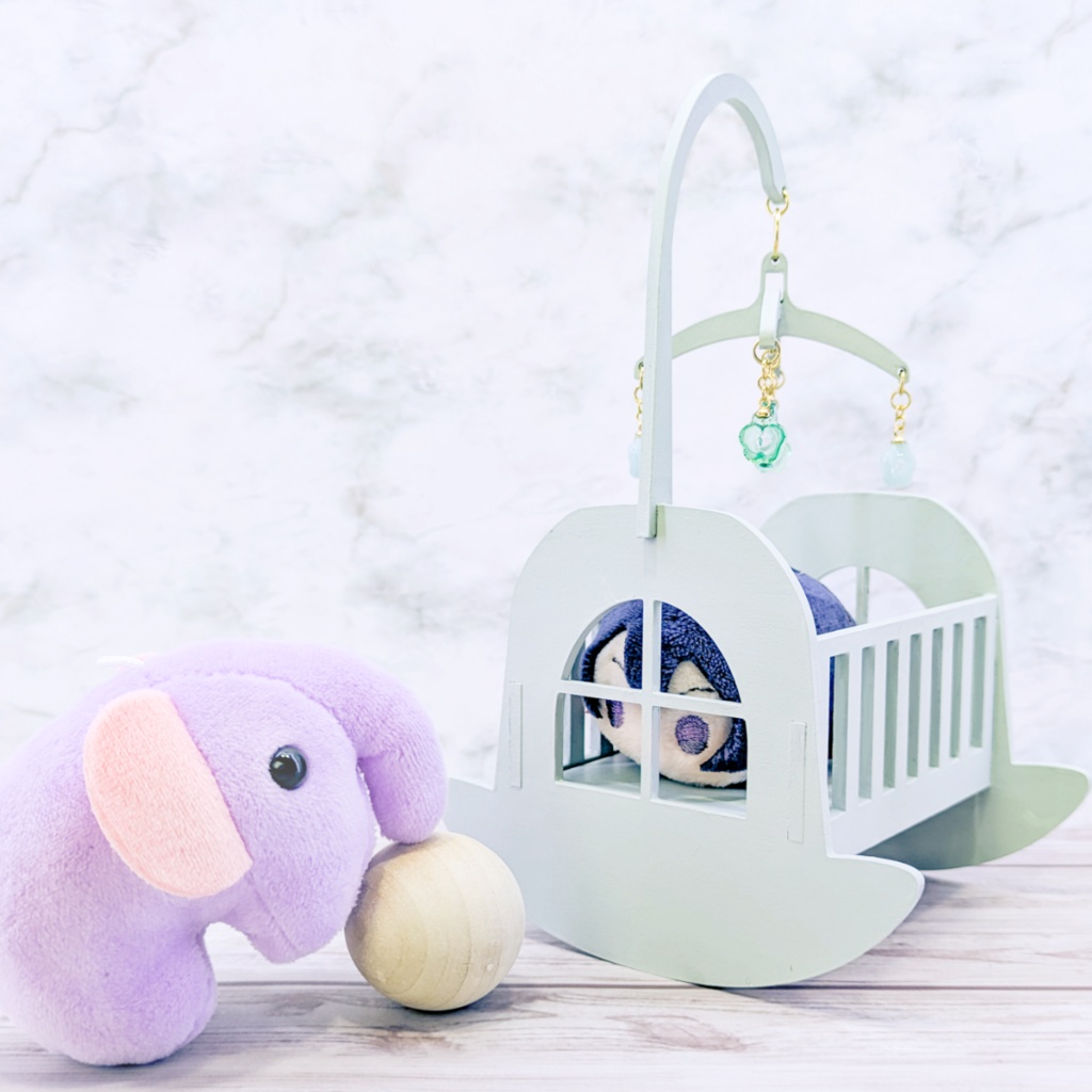 7cmまでのぬい用*ころんとパステルゆりかご