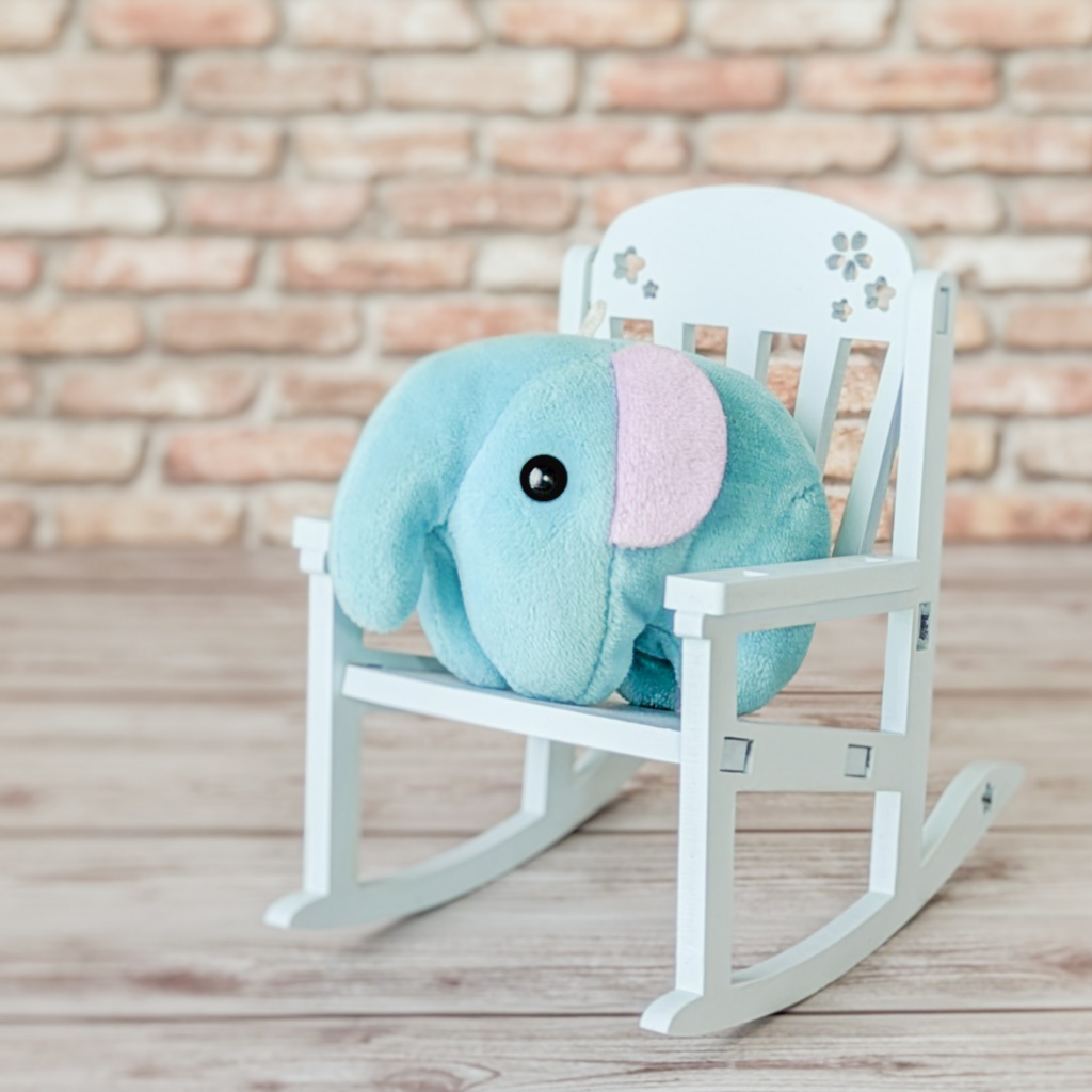 小さいぬい用*ころんとパステルロッキングチェア