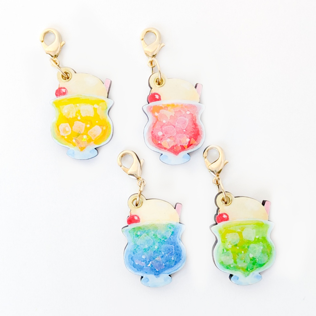 夏の迷子札*クリームソーダ【スライド式】