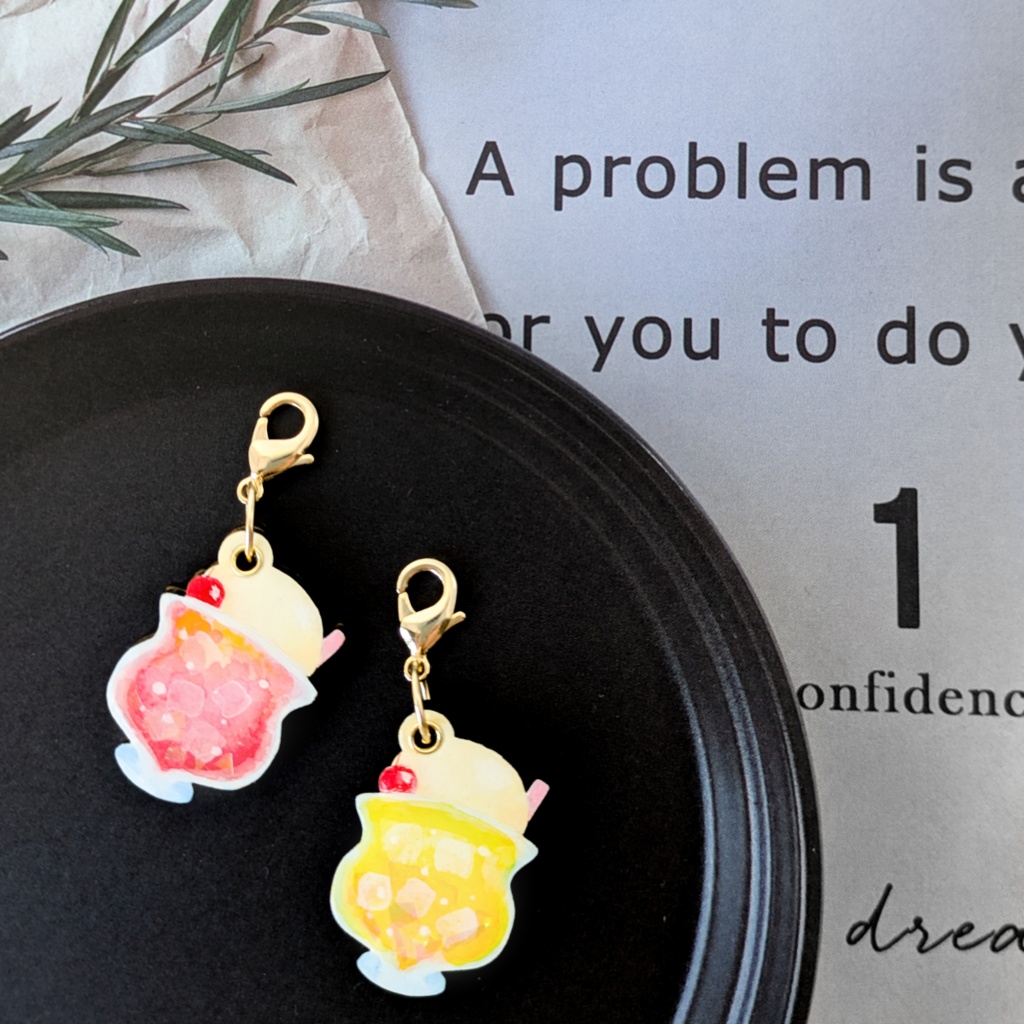 夏の迷子札*クリームソーダ【スライド式】