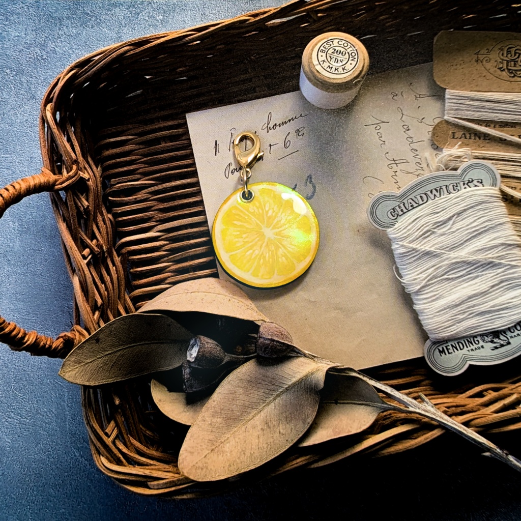 夏の迷子札*シトラス【スライド式】