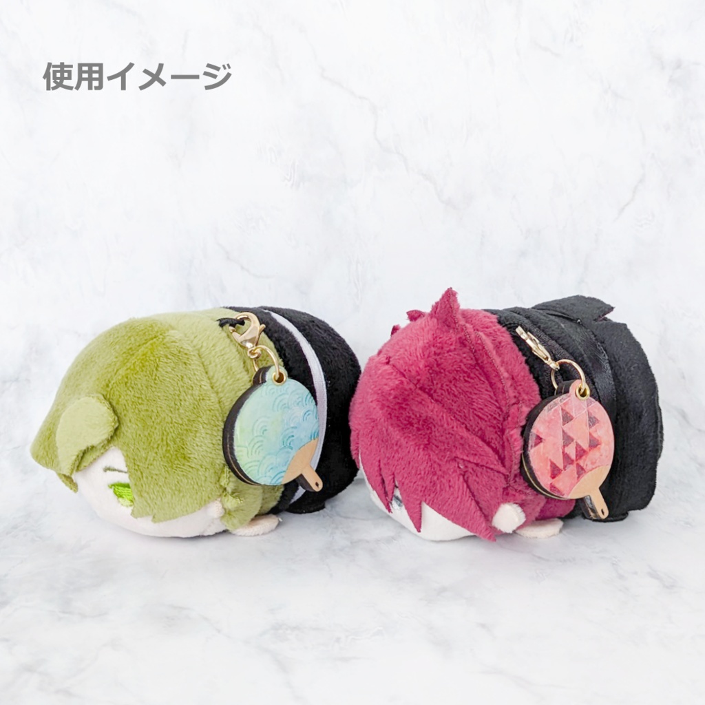 夏の迷子札*うちわ【スライド式】