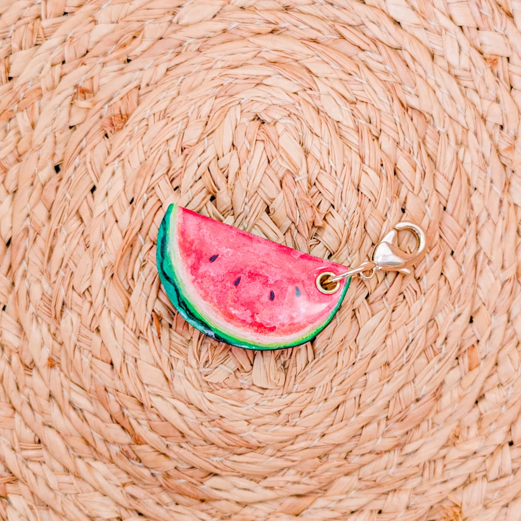 夏の迷子札*スイカ【スライド式】