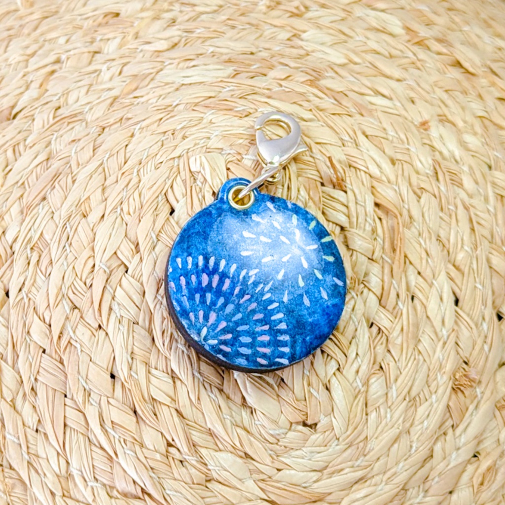 夏の迷子札*花火【スライド式】