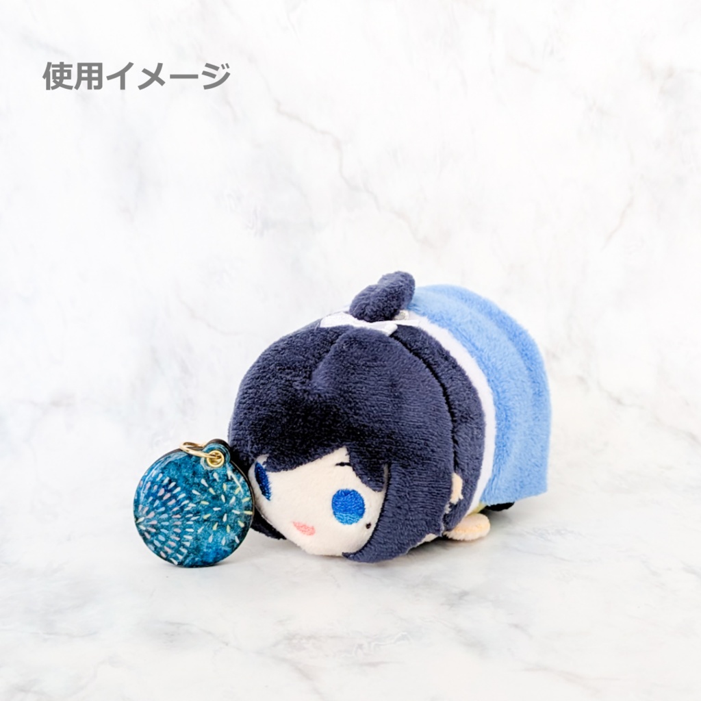 夏の迷子札*花火【スライド式】