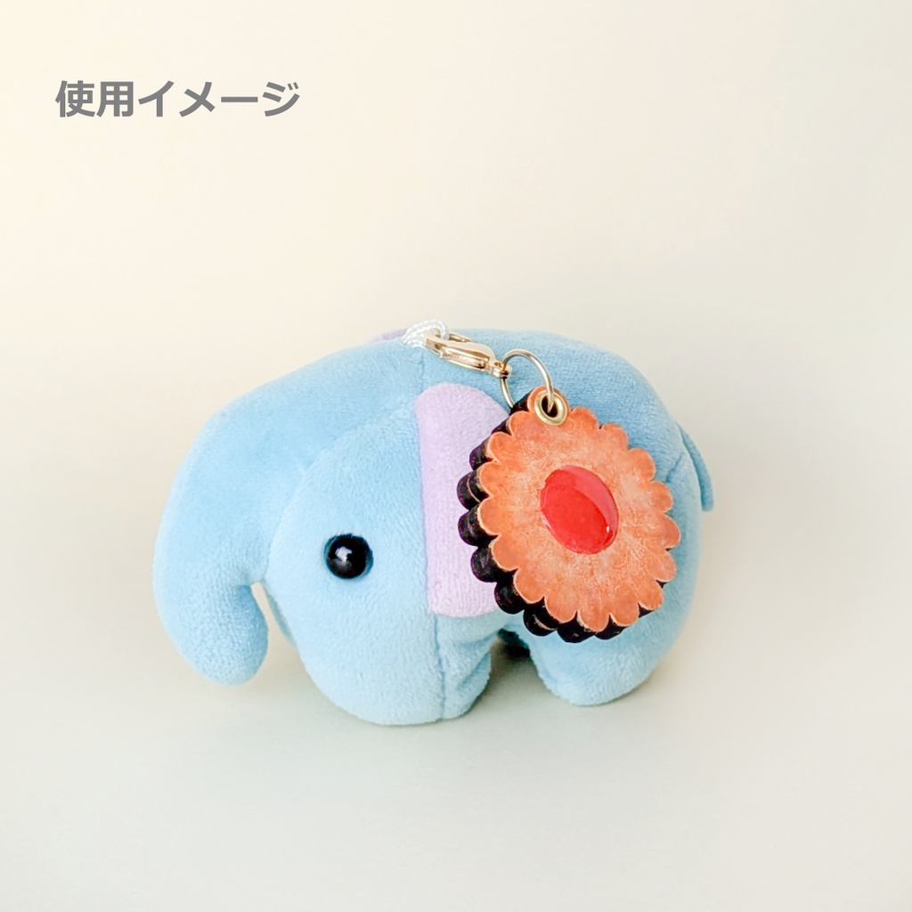 【ぬいのためのお守り】迷子札*ビスケット【スライド式】