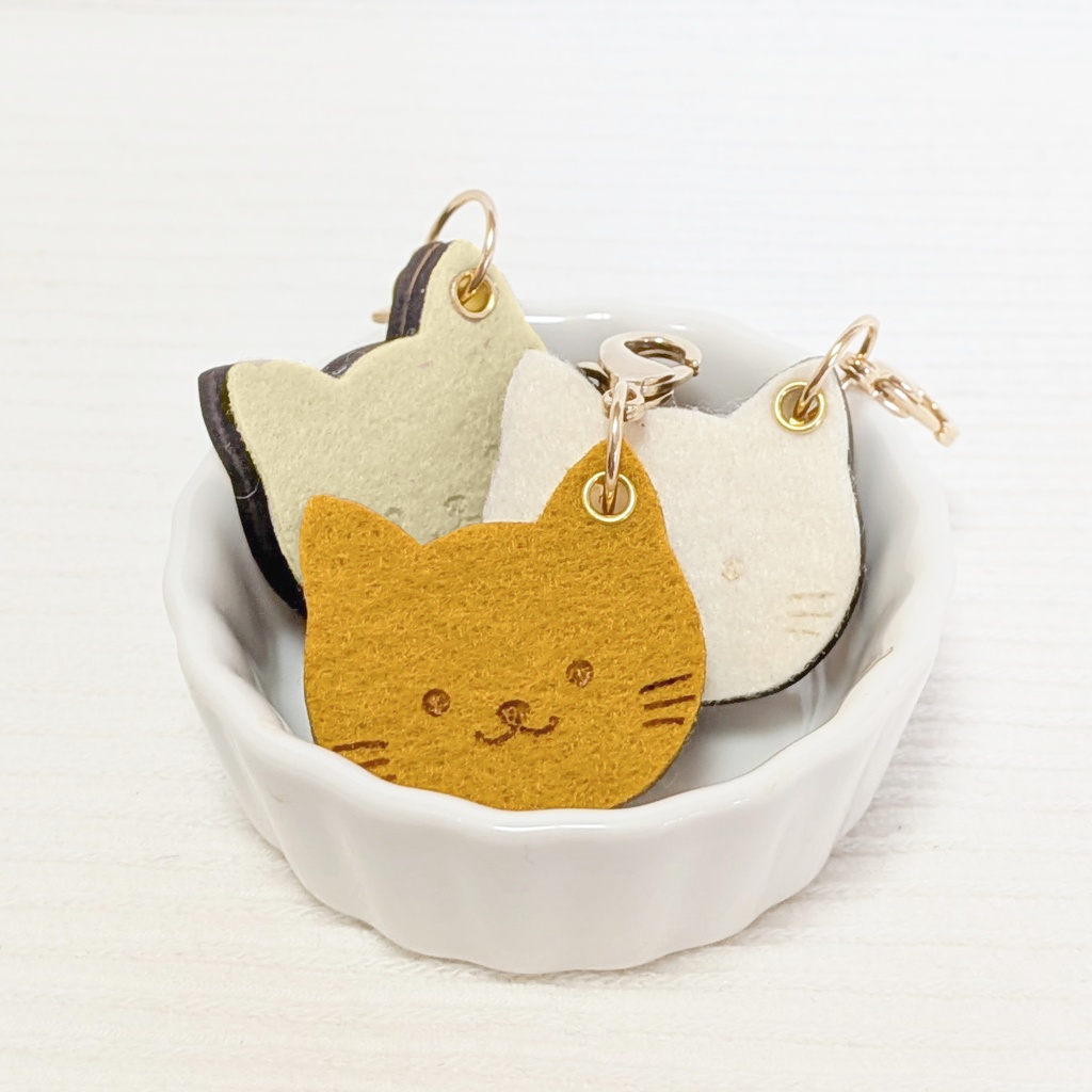 迷子札*ねこちゃん【スライド式】