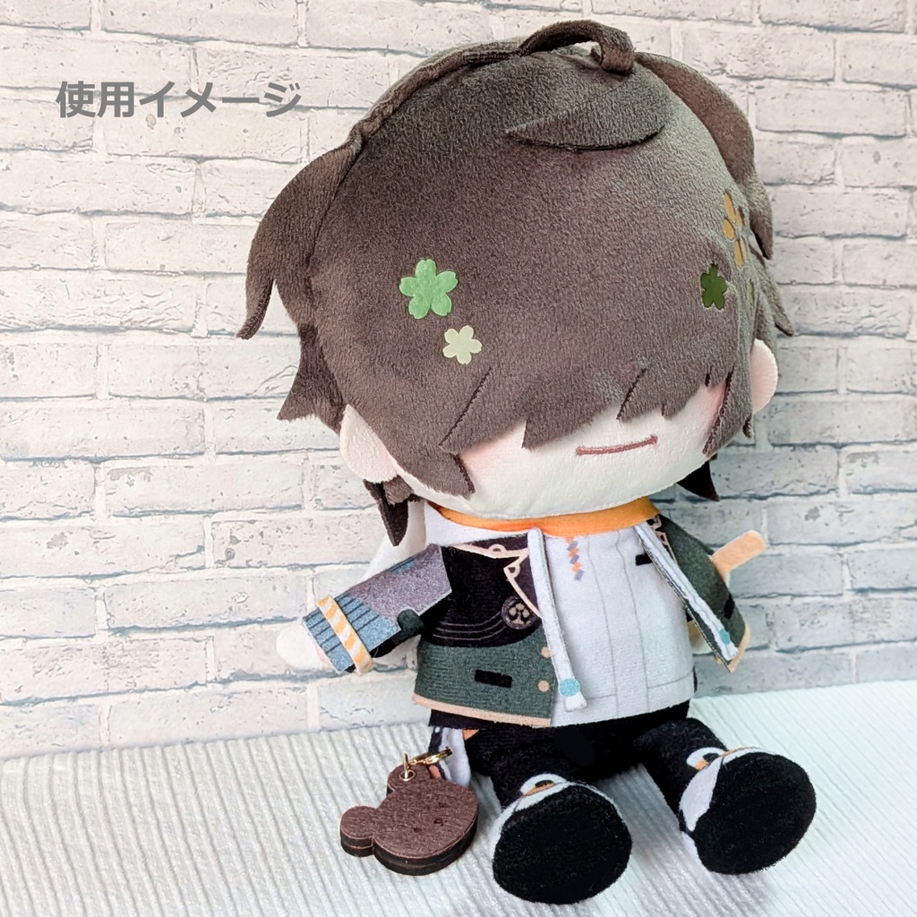 【ぬいのためのお守り】迷子札*くまさん【スライド式】