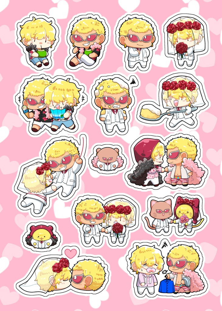 ハーフカットシール_ドフコラ、ドフロシ(ジュンブラ)