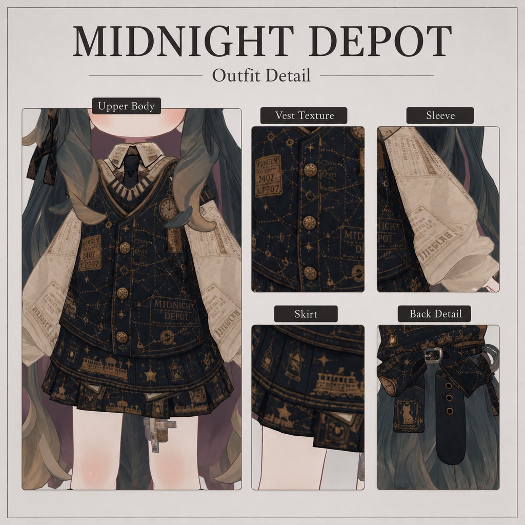 【キプフェル専用】MIDNIGHT DEPOT - デフォルト衣装テクスチャ