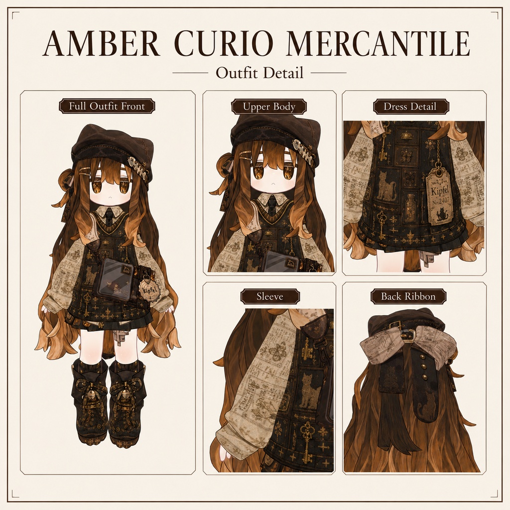 【キプフェル専用】Amber Curio Mercantile - デフォルト衣装テクスチャ