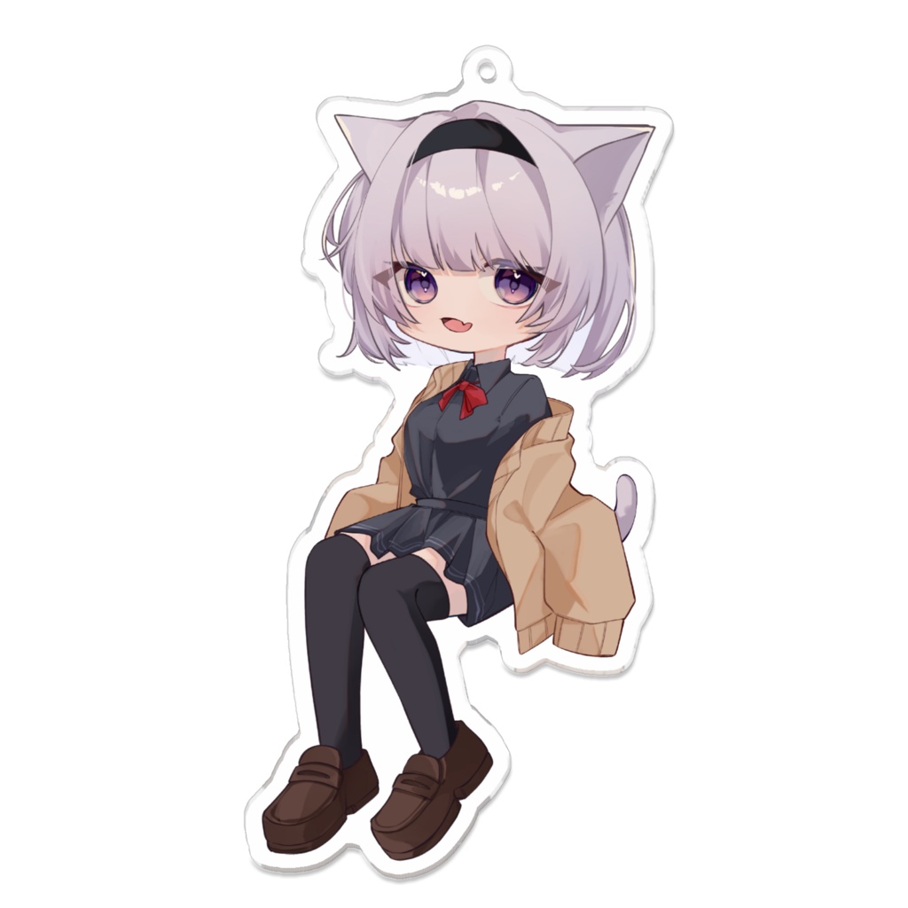 【常設グッズ】制服ねこアクキー